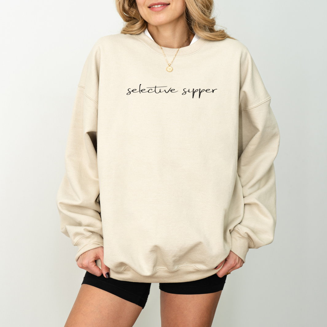 Selective Sipper Crewneck